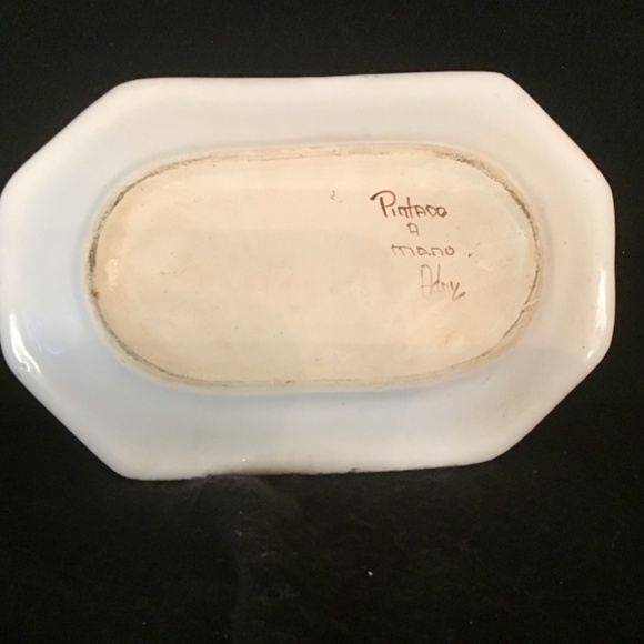 Rare Find- Butter Cheese Lidded Dish Pottery Hand Painted Cottagecore House. - Picture 8 of 11